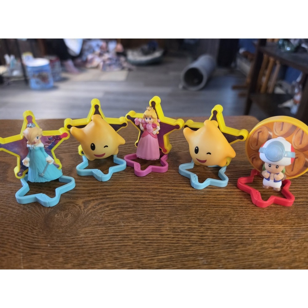 Nintendo Super Mario Galaxy McDonald's‎ Movie Toy Lot